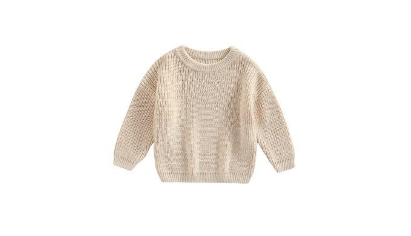 Afunbaby Baby Girl Boy Knit Sweater Blouse Pullover Sweatshirt Warm Crewneck Long Sleeve Tops for Infant Toddler
