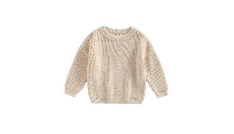 Afunbaby Baby Girl Boy Knit Sweater Blouse Pullover Sweatshirt Warm Crewneck Long Sleeve Tops for Infant Toddler