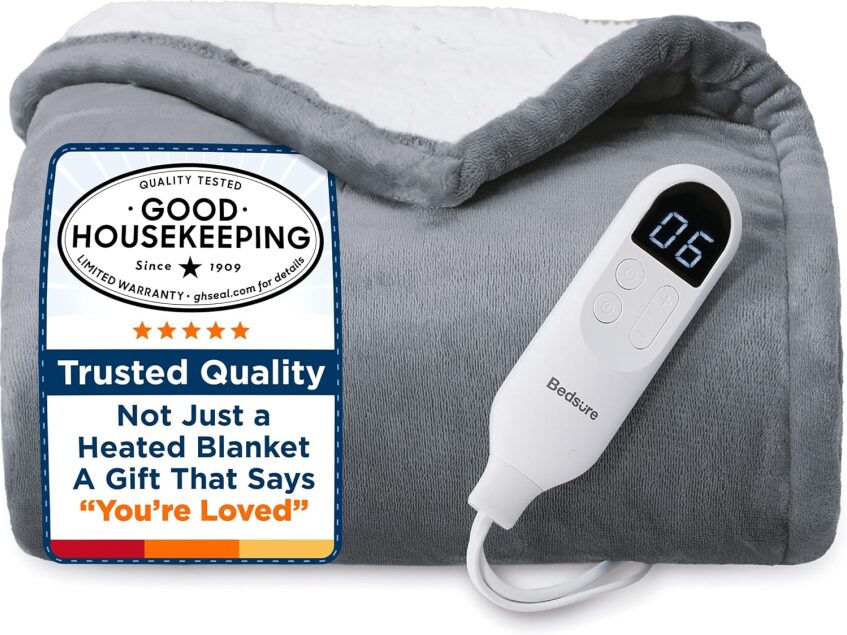 Bedsure Heated Throw Blanket