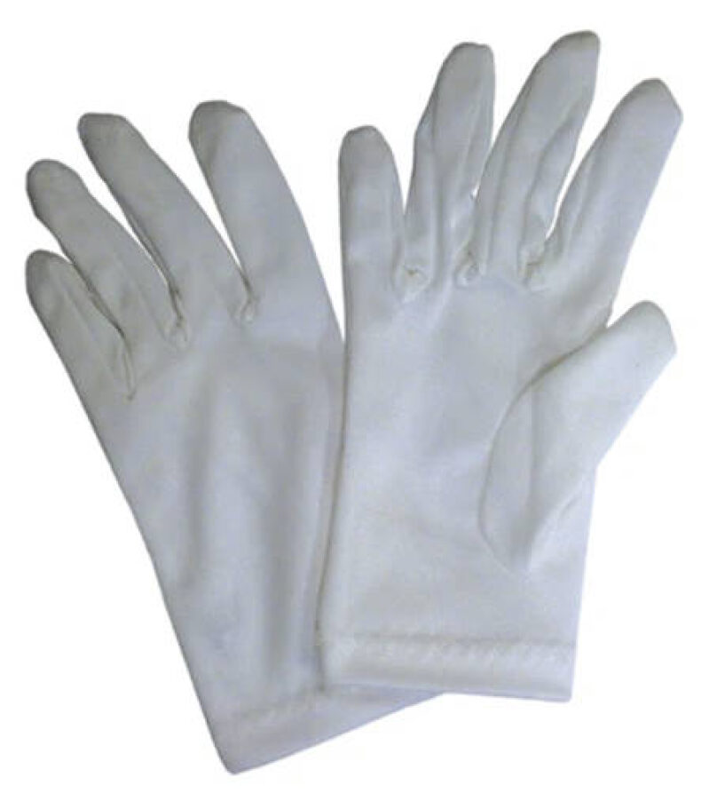 Medium White Server Gloves