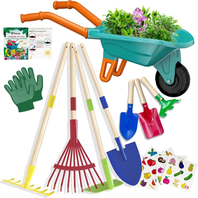 Kids Gardening Tools Outdoor Toys Set