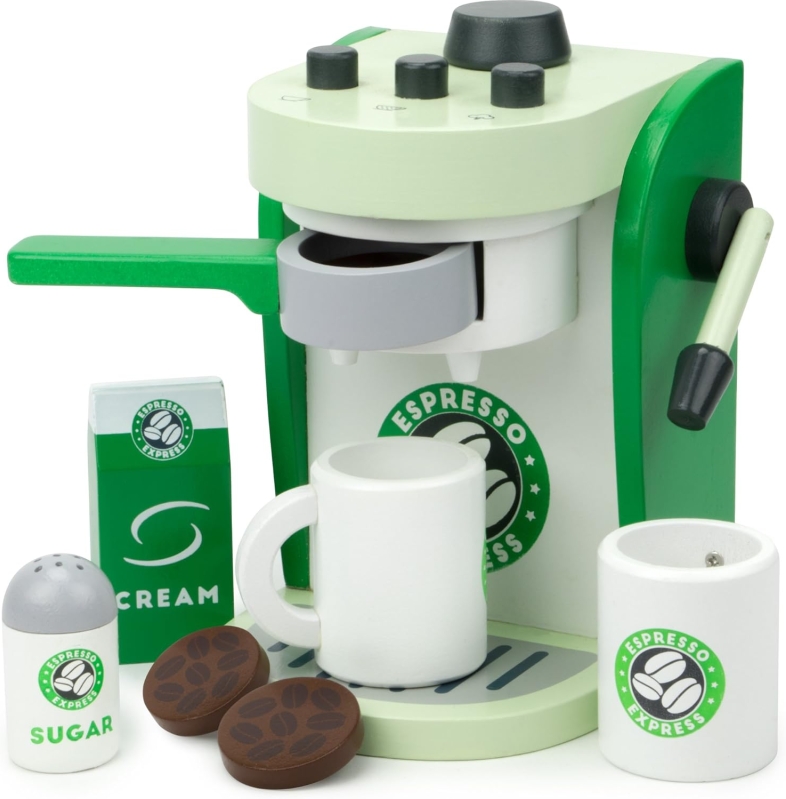 Imagination Generation Espresso Express Wooden Coffee Maker Playset (8 Pieces)