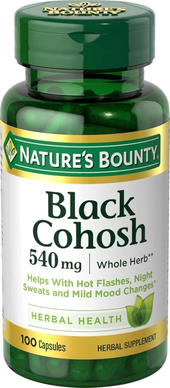 Nature's Bounty Black Cohosh 540 mg | Natural Menopause Support Supplement