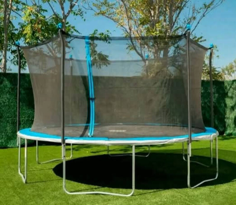 Bounce Pro 14ft Trampoline with Enclosure and Flash Lite Zone