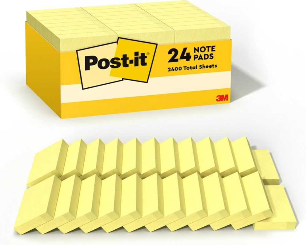 Post-it Notes, Canary Yellow, 1.375