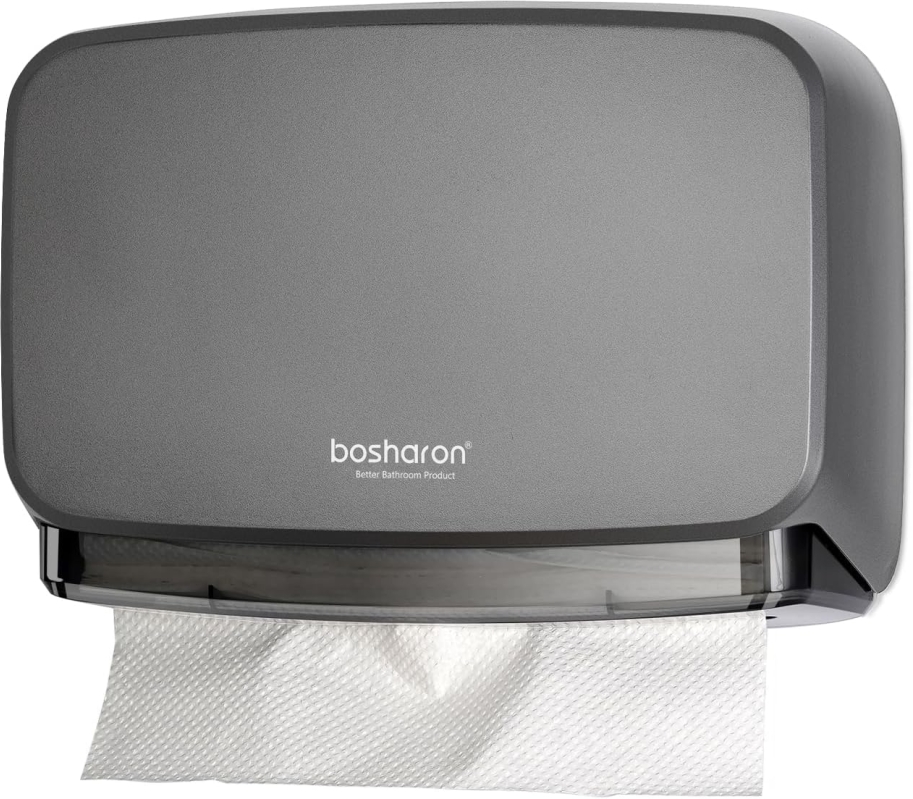 Wall Mount Paper Towel Dispenser for Multifold Towels (Gray)