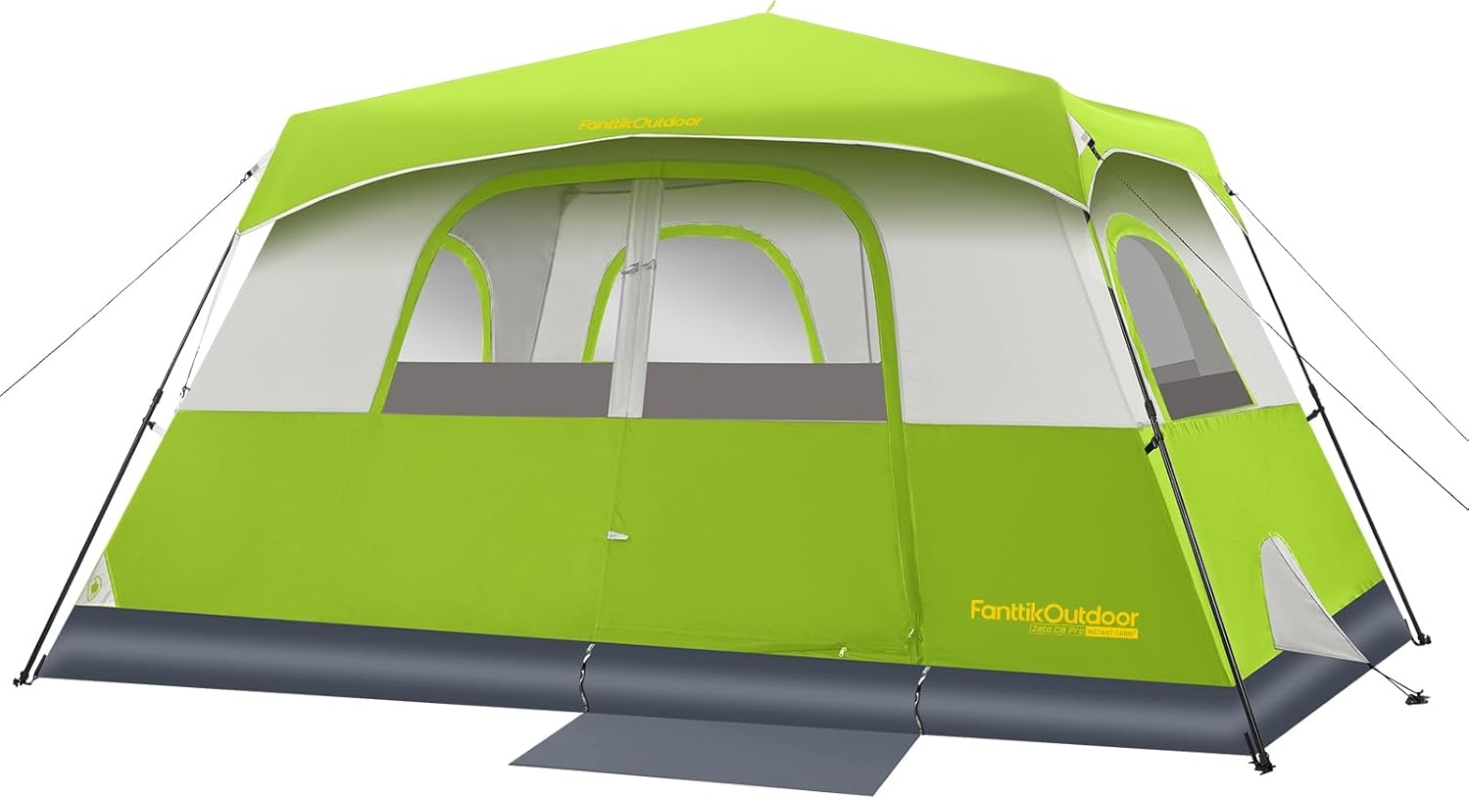 Fanttik 8-Person Instant Tent | 60-Second Setup Cabin Tent