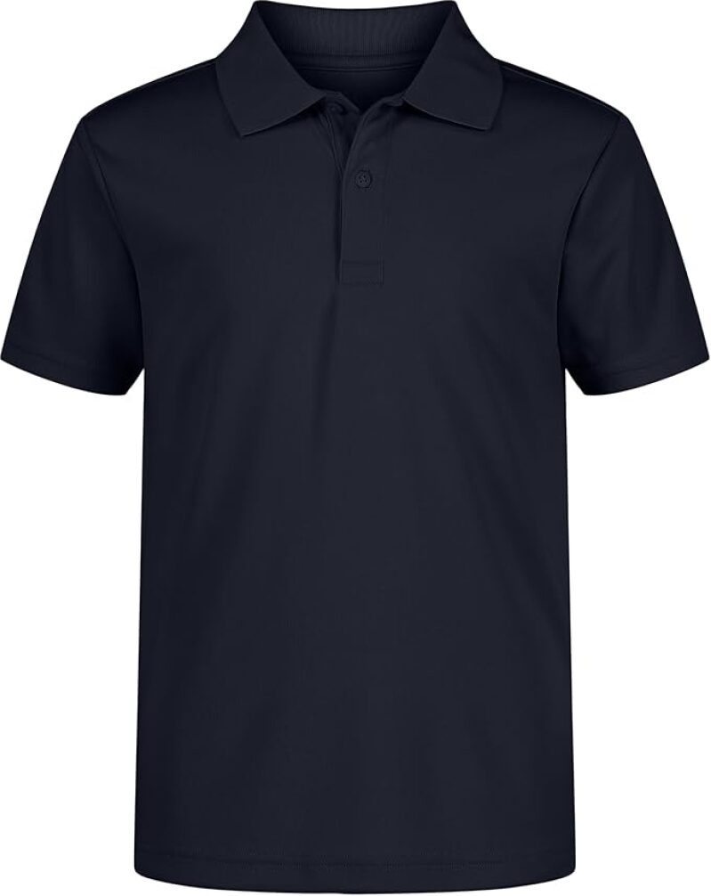 Nautica Boys' Performance School Uniform Polo Shirt