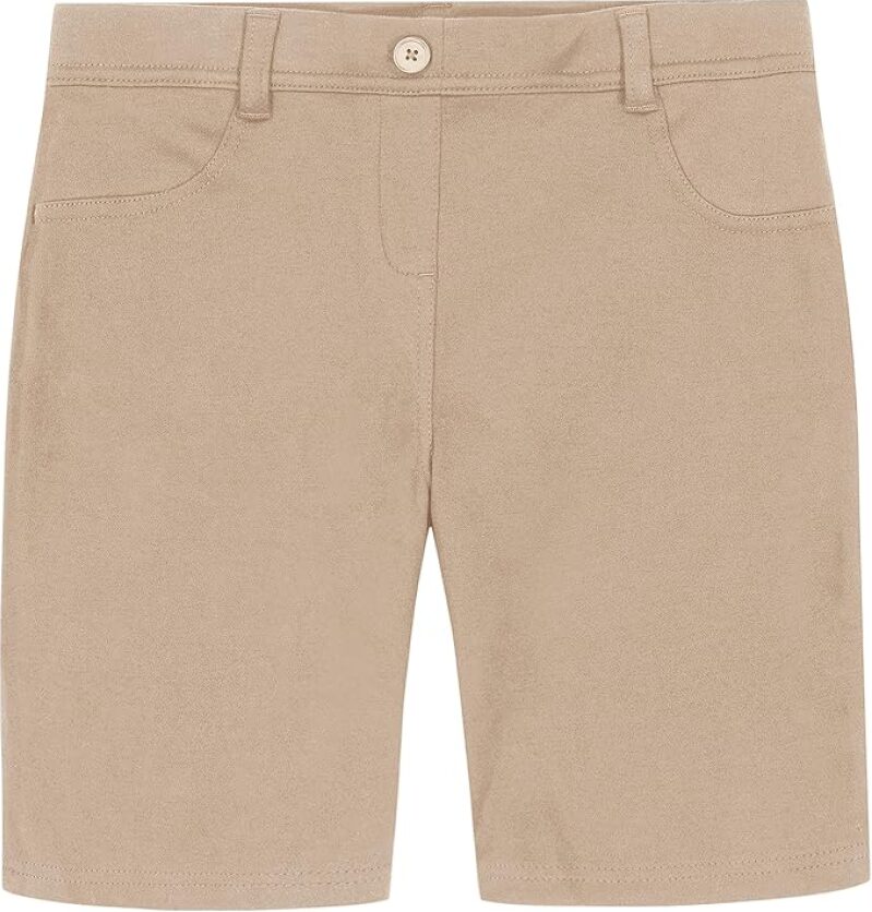 Nautica Girls' Stretch Uniform Bermuda Shorts