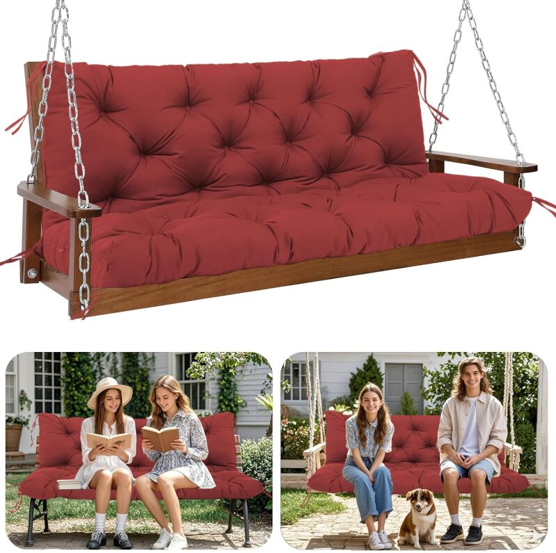 5-Inch Thick Waterproof Outdoor Swing & Bench Cushion