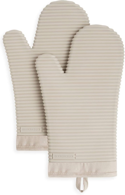 KitchenAid Ribbed Silicone Oven Mitt Set (2-Pack)