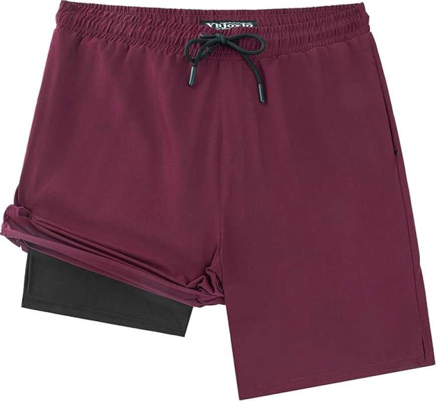 Men's 2-in-1 Swim Trunks with Compression Liner