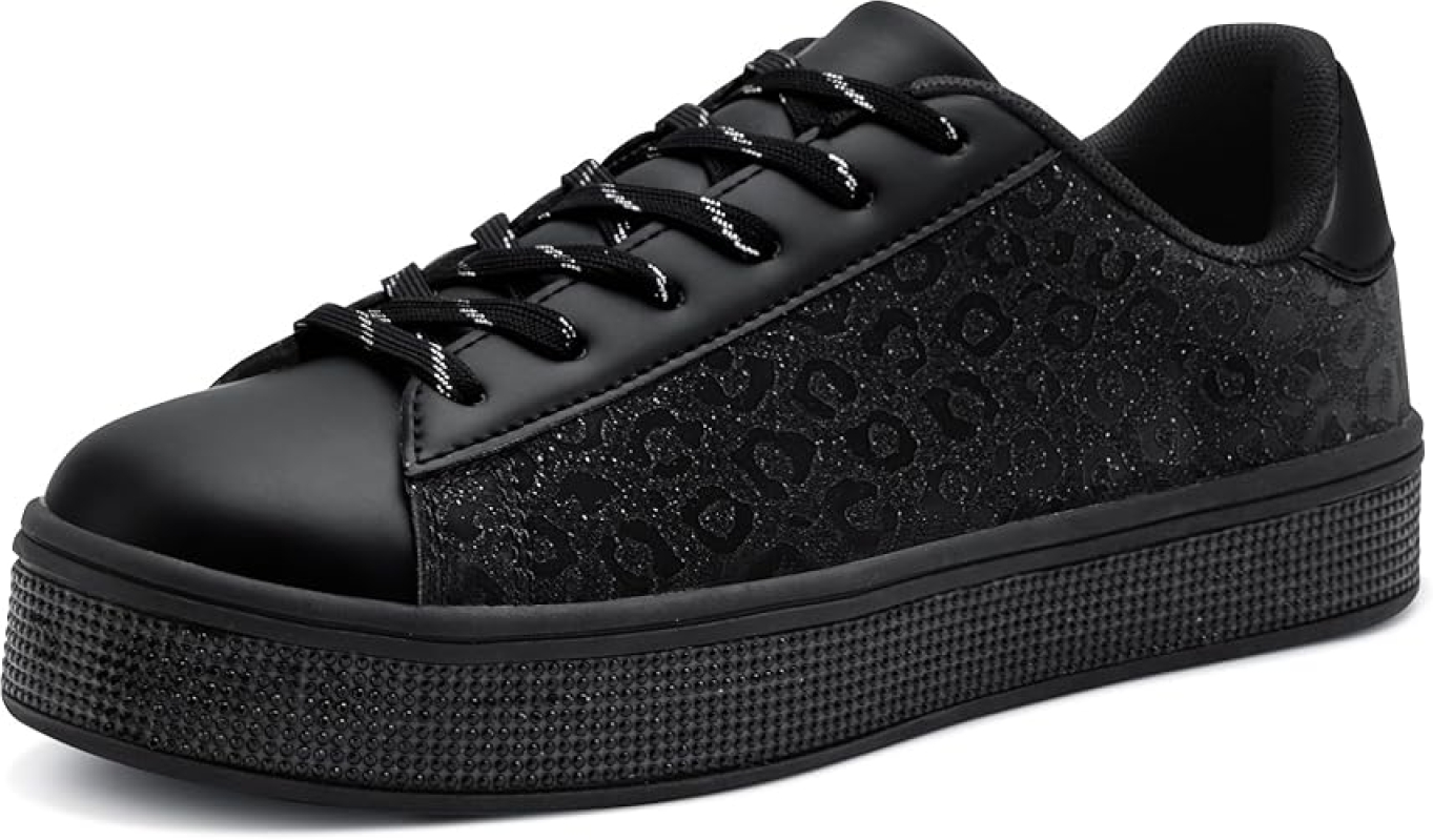 UUBARIS Women's Glitter Fashion Sneakers