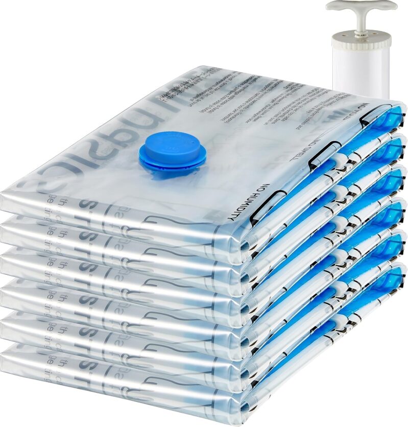Amazon Basics Jumbo Vacuum Compression Storage Bags (6-Pack)
