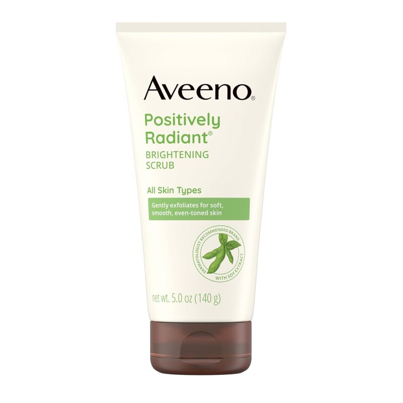 Aveeno Positively Radiant Exfoliating Facial Scrub - Brightening, Gentle & Soy Extract