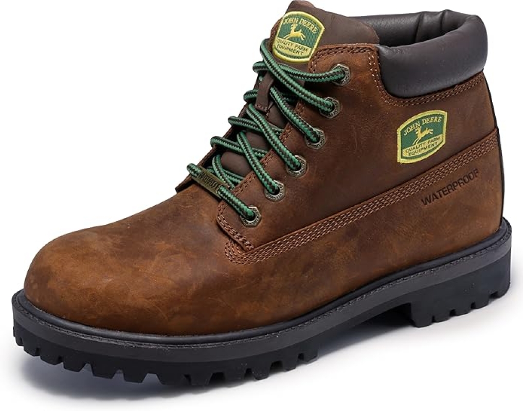 Skechers Men's John Deere Sergents Dozer Industrial Boot - Waterproof & Memory Foam