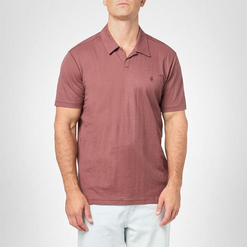 John Varvatos Men's Fashion Knitwear | Viscose-Polyamide Blend & Collared Neck