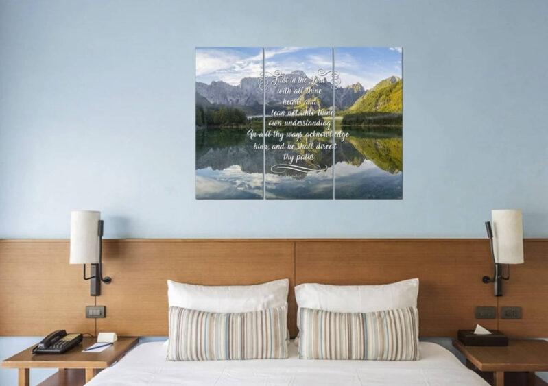 Proverbs 3:5-6 NIV Canvas Wall Art | Scenic