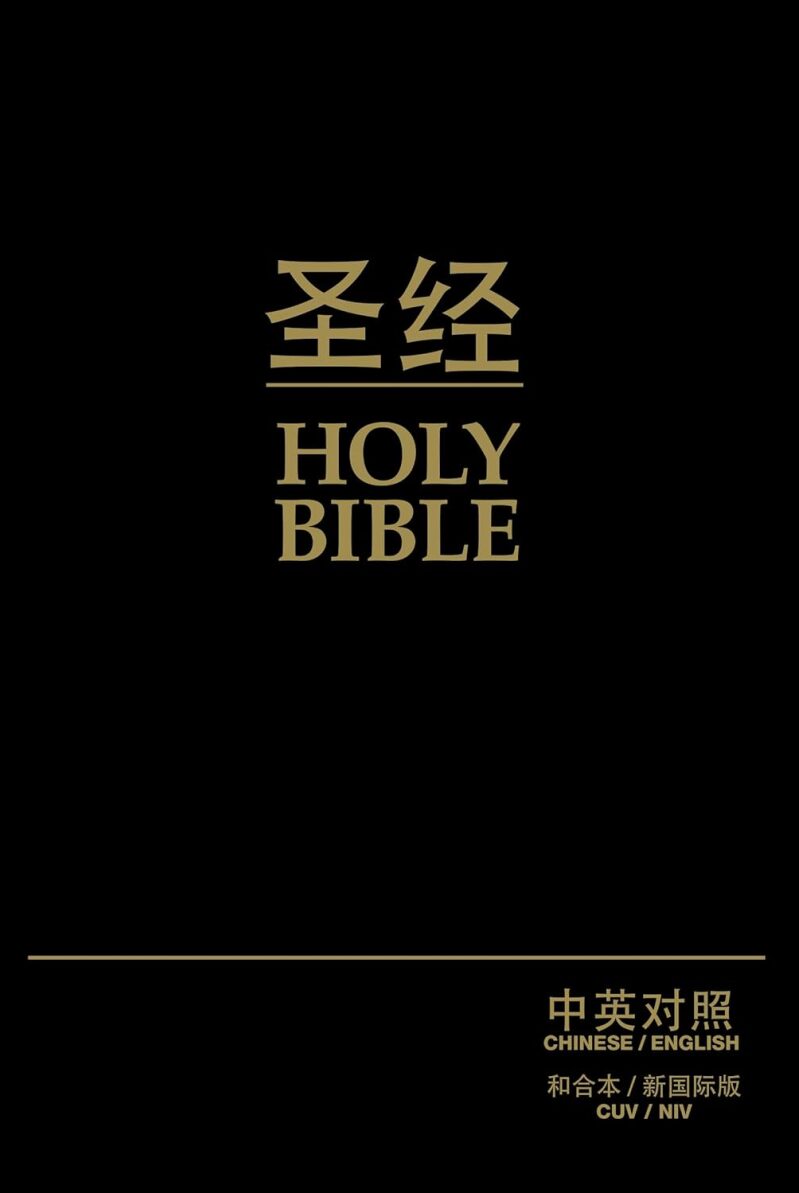 Chinese CUV (Simplified) / English NIV Bilingual Bible - Black Bonded Leather