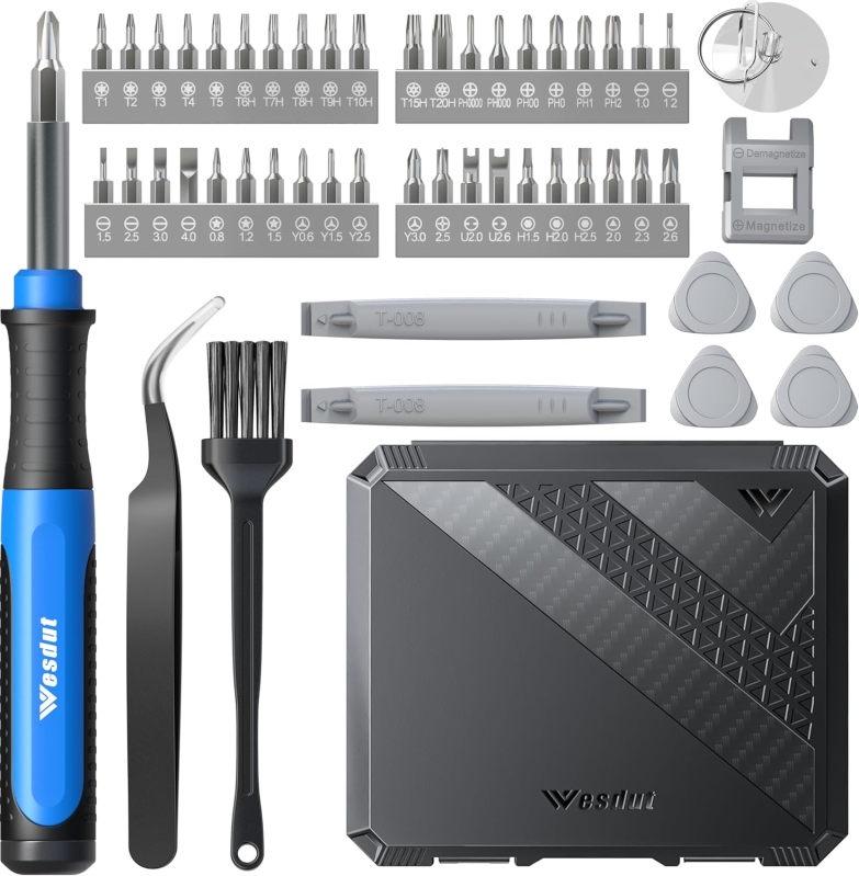 Wesdut 52-in-1 Small Precision Screwdriver Set - Magnetic Repair Tool Kit