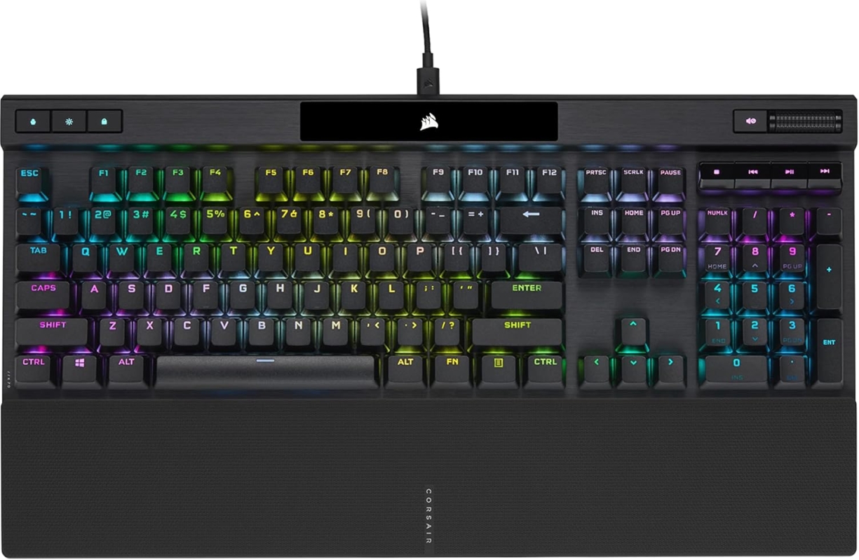 Corsair K70 RGB PRO Wired Mechanical Gaming Keyboard - Cherry MX Speed Silver