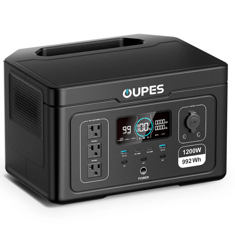 OUPES Exodus 1200 Portable Power Station - 992Wh LiFePO4 1200W