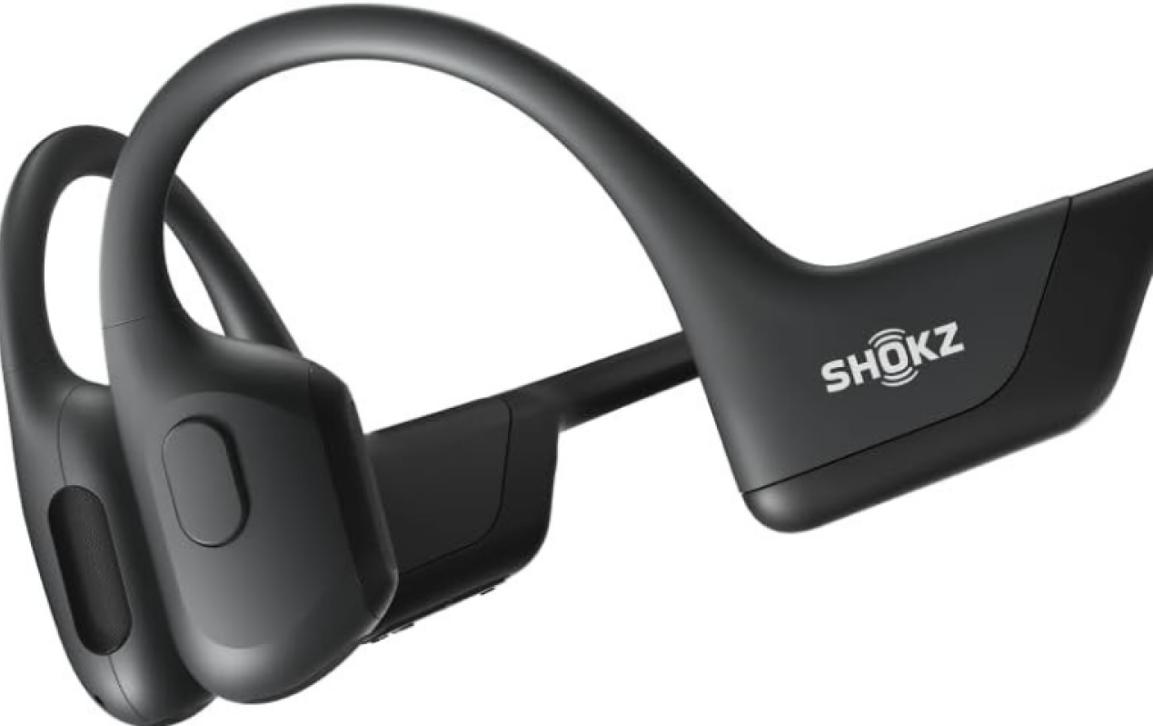Shokz OpenRun Bone Conduction Headphones - Black (Open Box)