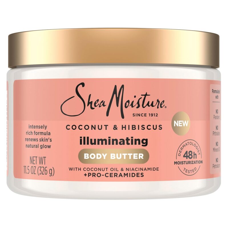 SheaMoisture Illuminating Body Butter - Coconut & Hibiscus (11.5 oz)