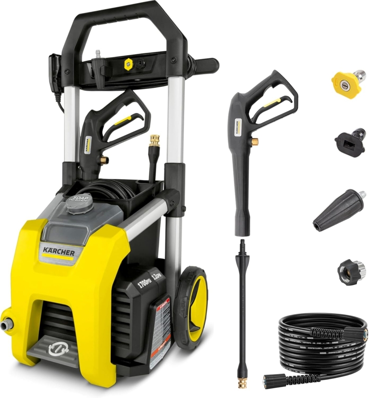 Kärcher K1700 Electric Pressure Washer - 1700 PSI with Detergent Tank