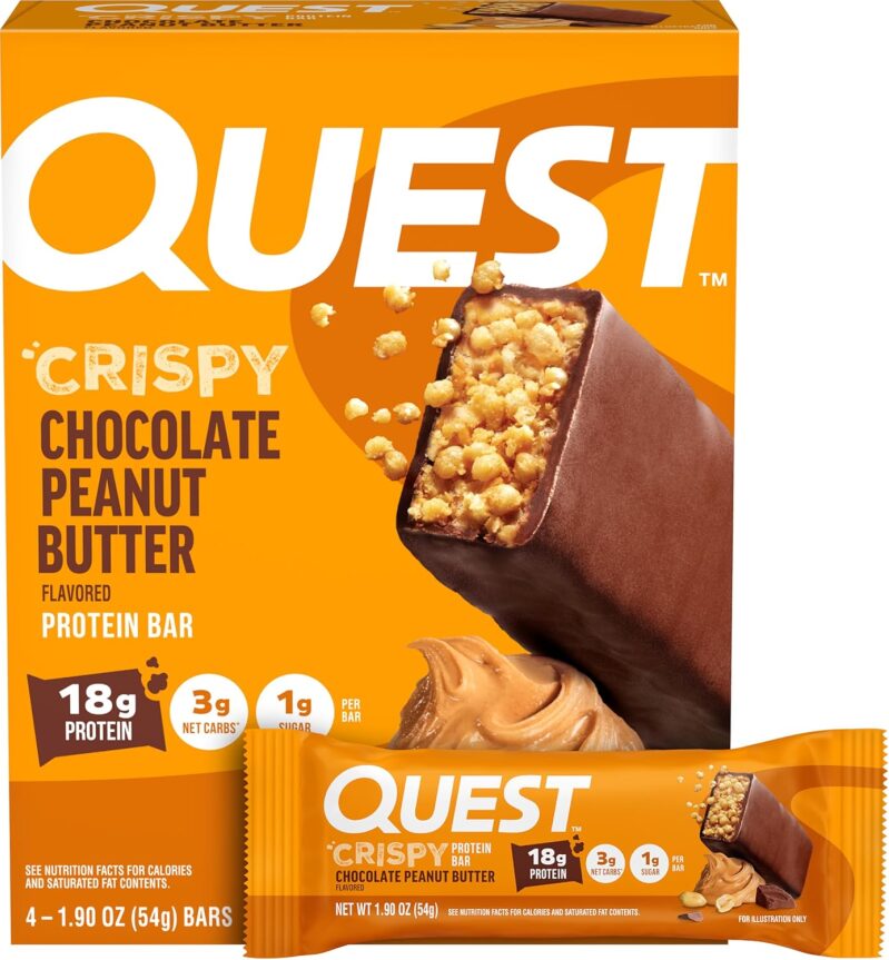 Quest Nutrition Crispy Chocolate Peanut Butter Hero Protein Bar - 4 Count