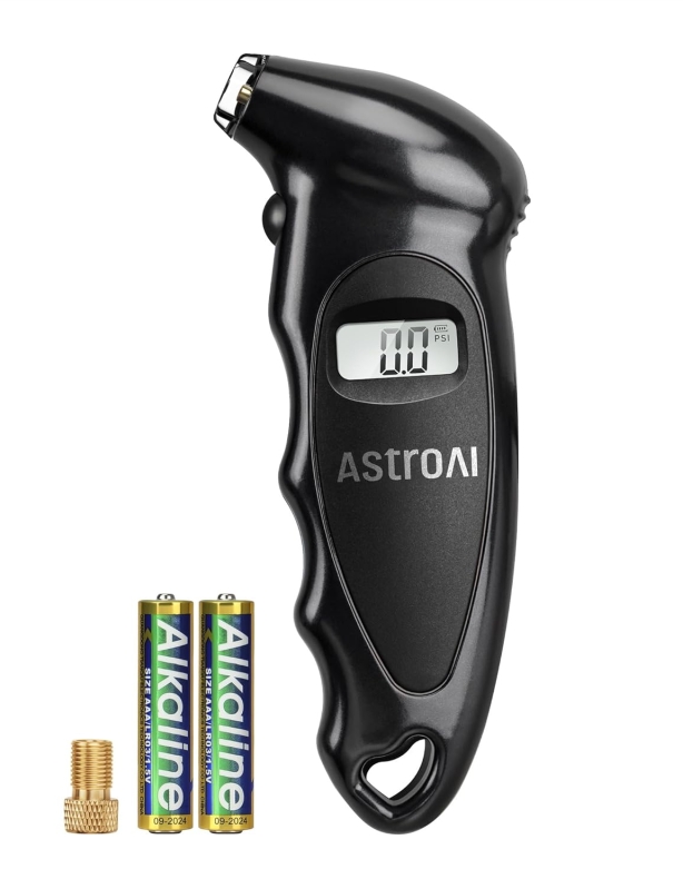AstroAI Digital Tire Pressure Gauge - 150 PSI with Presta Valve Adapter