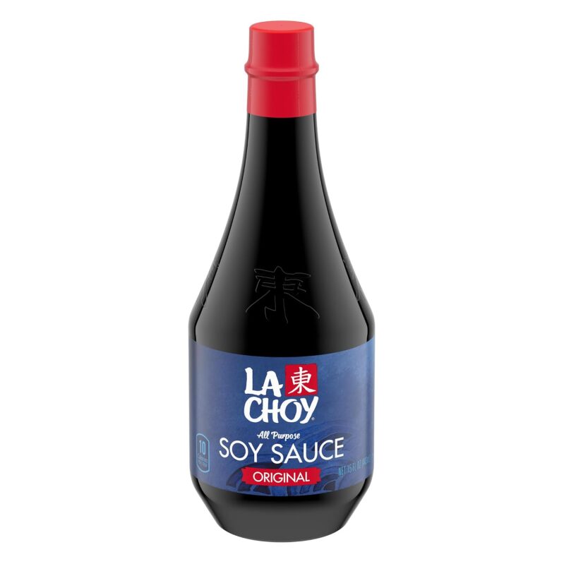 La Choy Original Soy Sauce, 15 oz Bottle - Gluten-Free All-Purpose Seasoning