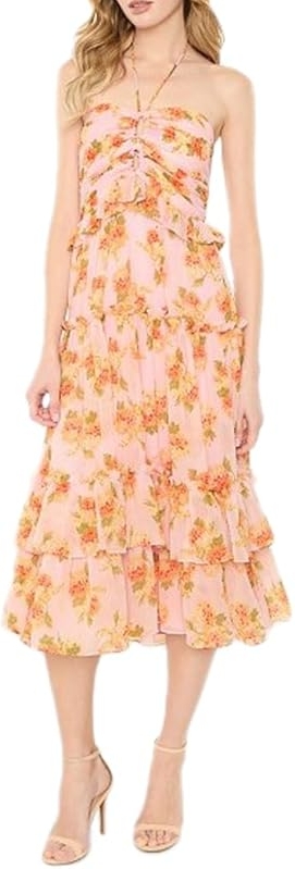 LIKELY Women's Wilda Dress - Elegant 100% Polyester Sleeveless Evening Gown