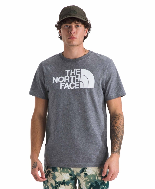 The North Face Men’s Short Sleeve Core Half Dome T-Shirt - Mid Gray Heather