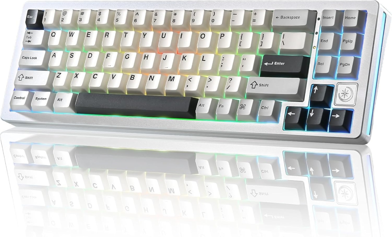YUNZII AL71 75% Aluminum Mechanical Keyboard - Wireless/Wired Hot-Swappable Gasket Mount