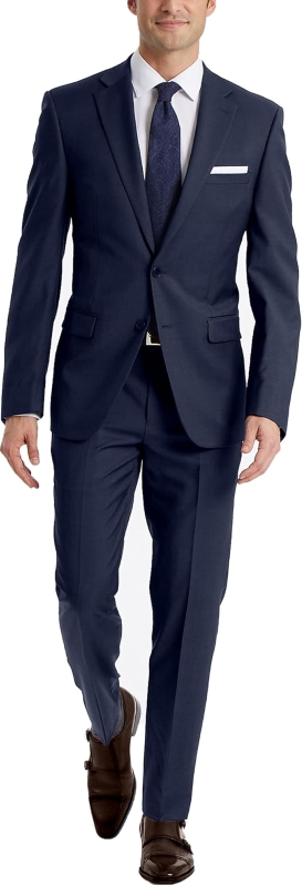 Calvin Klein Men's Slim Fit Suit Separates - Premium Wool Jacket and Tapered Pants