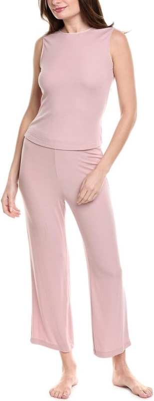 Natori Women's Rib Essentials Tank Pajama Set - Modal Blend Lounge Separates