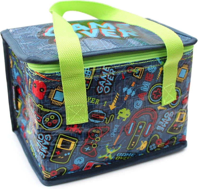 Fashion Stationery Kids Insulated Lunch Bag - Foldable Reusable Cooler for School