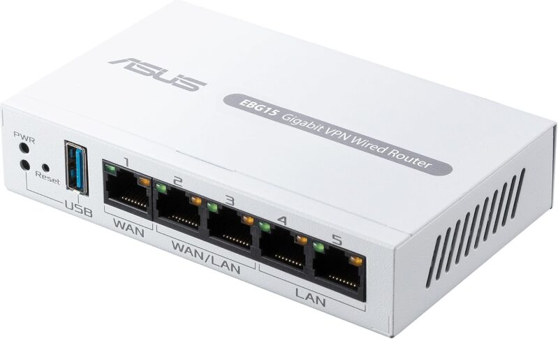 ASUS ExpertWiFi EBG15 Gigabit VPN Wired Router - Commercial-Grade Network Security