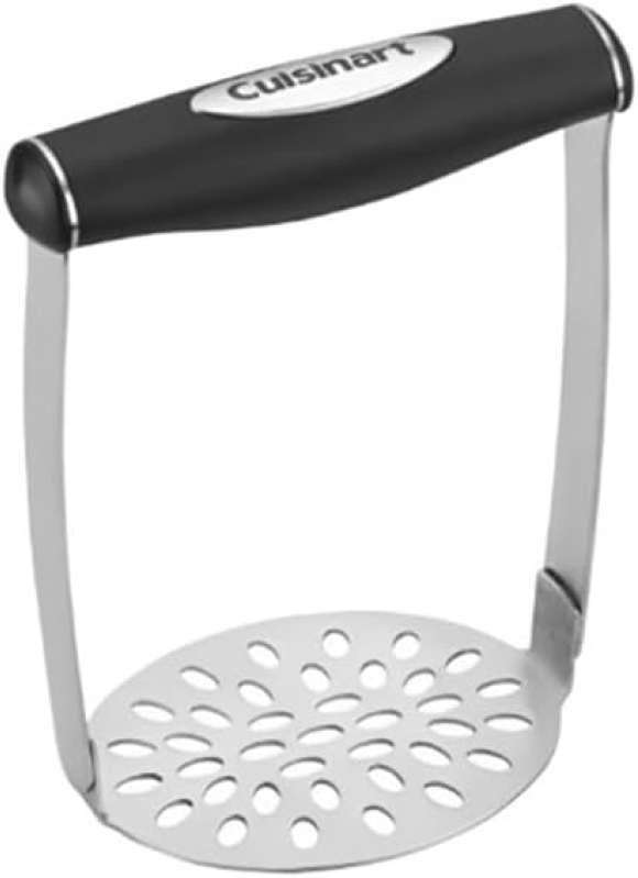 Cuisinart Stainless Steel Potato Masher - Horizontal Soft-Grip Food Masher