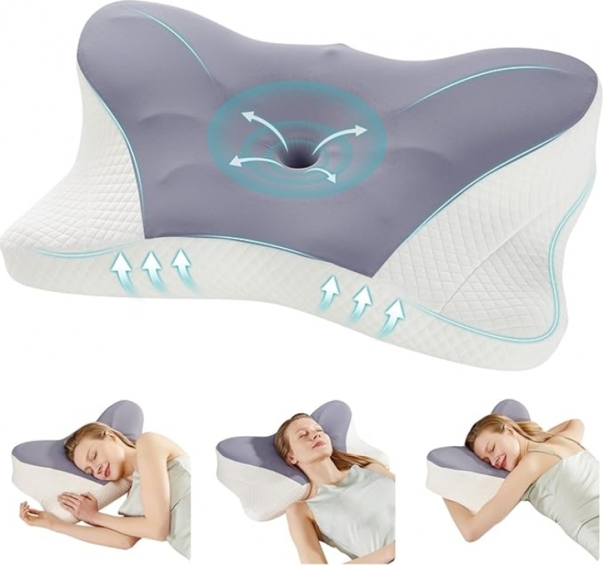 Save Big on the DUMOS Ergonomic Cervical Neck Pillow - Only $16.99!