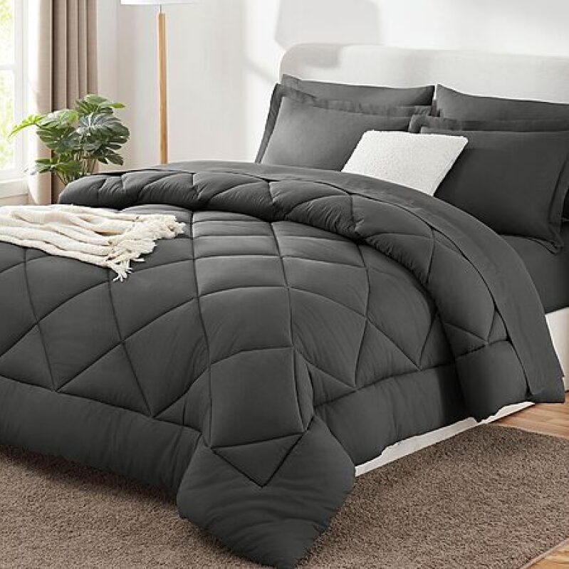 CozyLux Queen Comforter Set – 7‑Piece Bed‑in‑a‑Bag for $29.99