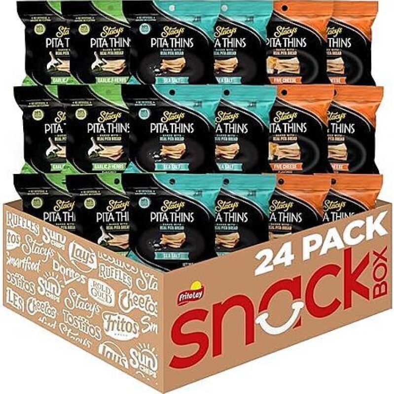 Stacy's Pita Thins Variety Pack – 24 Count, 1 oz Bags – $12.23