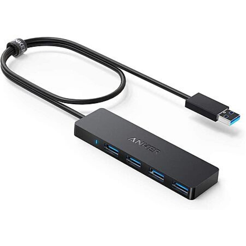 Anker 4-Port Ultra Slim USB 3.0 Hub – $8 Deal, Fast Data Transfer