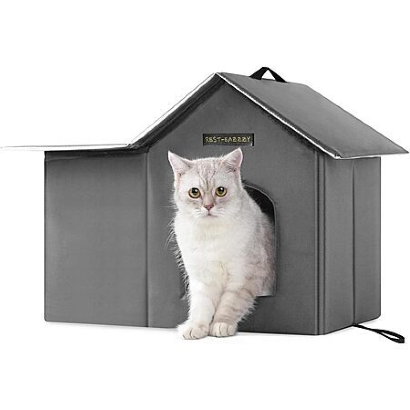 Rest‑Eazzzy Weatherproof Insulated Outdoor Cat House – 40% Off Today