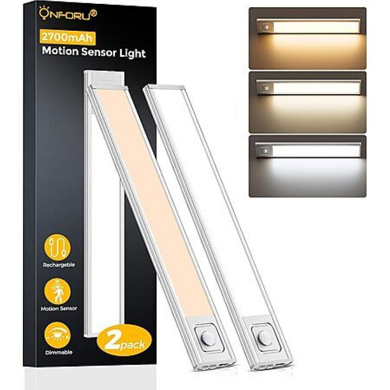 2-Pack Onforu USB‑C Under Cabinet Lights – 13.8