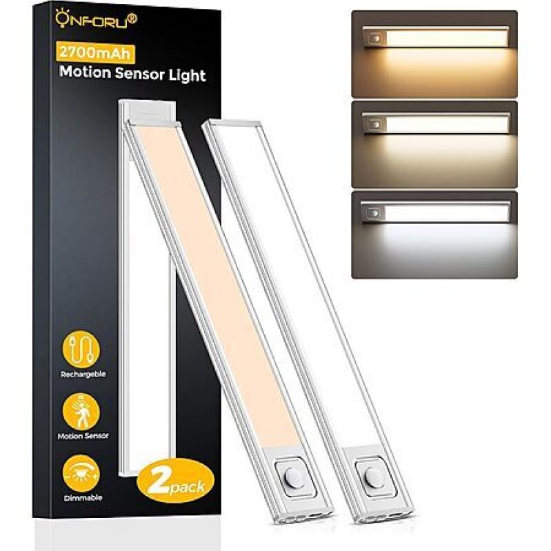 2-Pack Onforu USB‑C Under Cabinet Lights – 13.8