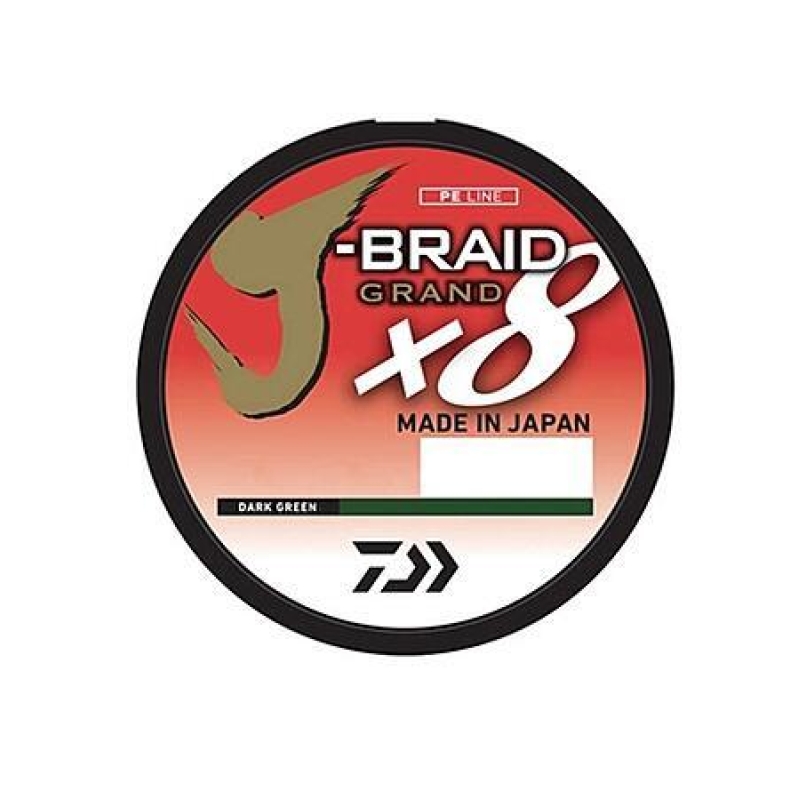 Daiwa J-Braid Grand 8X 40lb Test – Dark Green 150yd – $10.49 with Coupon (Amazon)