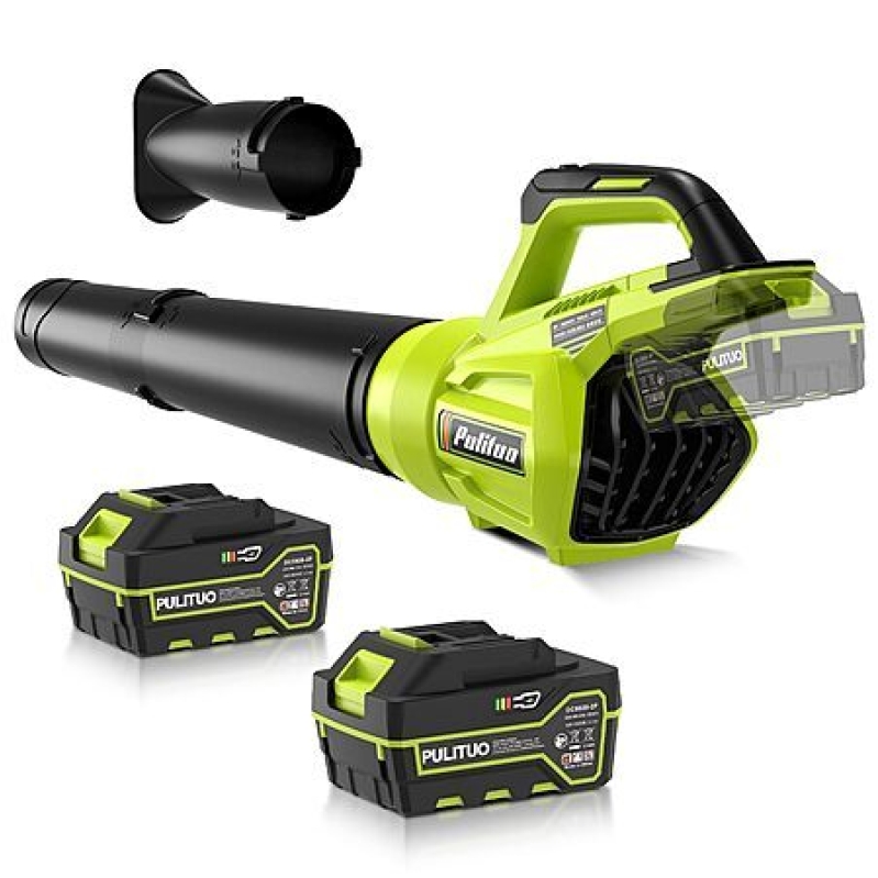 PULITUO Cordless Leaf Blower – 500CFM, $38.49 Free Shipping
