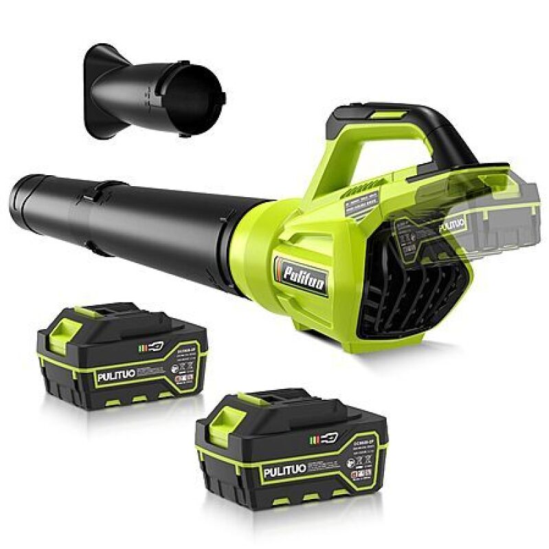 PULITUO Cordless Leaf Blower – 500CFM, $38.49 Free Shipping
